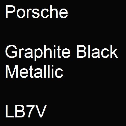 Porsche, Graphite Black Metallic, LB7V.